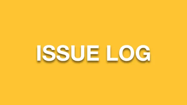 issue log